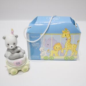 Precious Moments Age 12 Birthday Train Panda “Give a Grin and Let the Fun Begin”